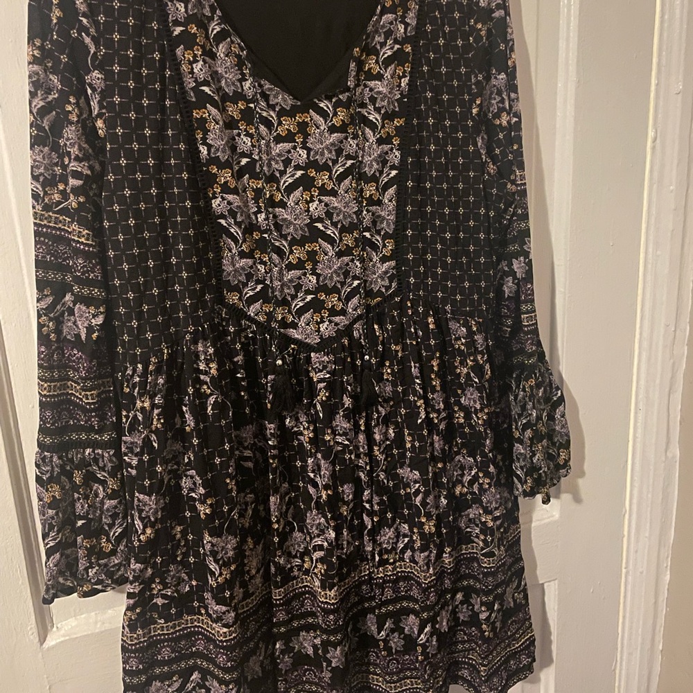 Style & Co women's XL black patterned dress